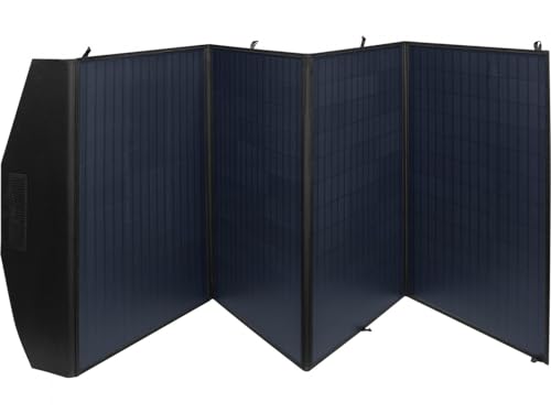 Sandberg Solar Charger 200W QC 3.0+PD+DC, Hocheffizientes Solarladegerät für Laptops Handys Tablets Powerbanks, Solarbetrieben, Faltbare Panels, Ständer für besten Ladewinkel, Wasserdicht (IP67) von Sandberg
