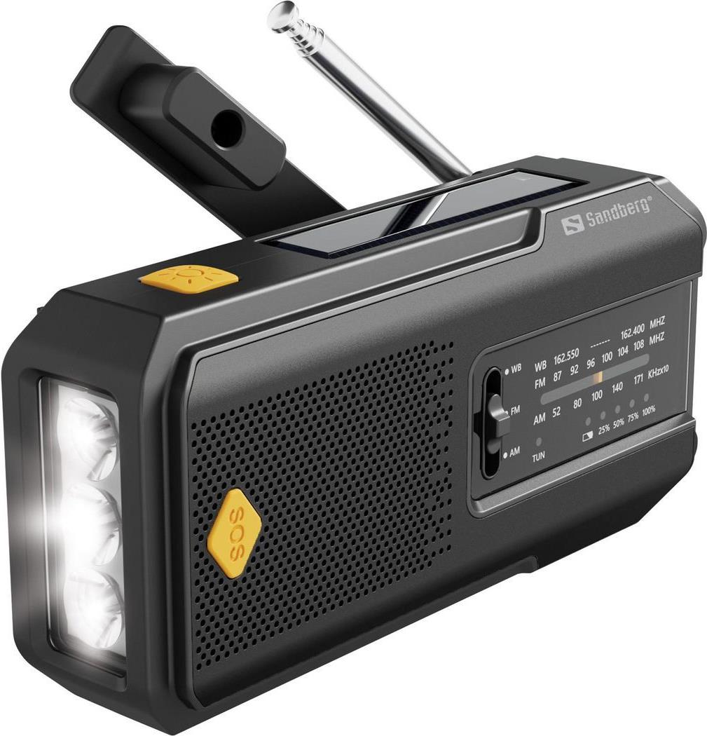 Sandberg Survivor Radio All-in-1 2000 - Tragbar - AM - FM - 87 - 180 MHz - 520 - 1710 kHz - 3 W - Analog (421-04) von Sandberg