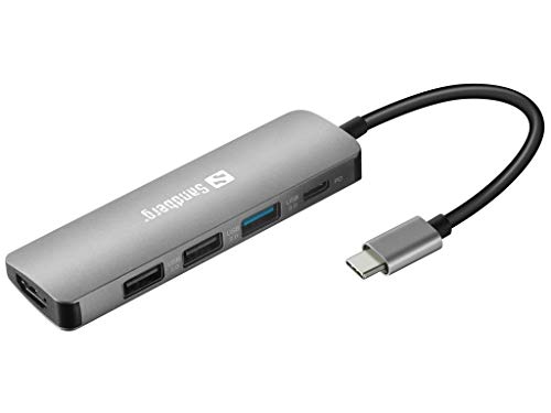 Sandberg USB C Dock HDMI 3xUSB PD 100W von Sandberg