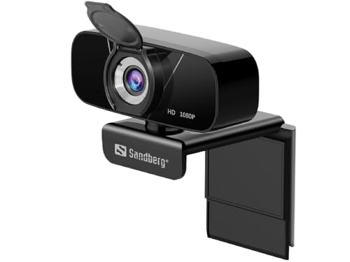 Sandberg 134-15 Webcam (2 MP, 1920 x 1080 Pixel, USB 2.0) Schwarz von Sandberg