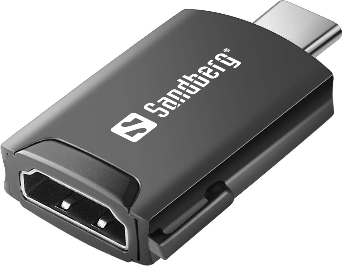 Sandberg - Videoschnittstellen-Converter - HDMI / USB - USB-C (M) bis HDMI (W) - 4K Unterstützung (136-34) von Sandberg