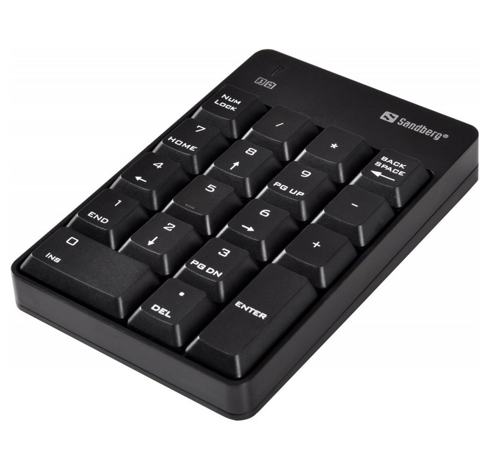 Sandberg Wireless Numeric Keypad 2 - Tastenfeld - schwarz Wireless-Tastatur von Sandberg
