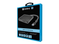 Sandberg USB-C/A DVD Drive, Black, Tray, Desktop/Laptop, DVD Super Multi DL, USB Type-C, CD-R, CD-ROM, CD-RW, DVD+R DL, DVD-R, DVD-R DL, DVD-RAM, DVD-ROM, DVD-RW Sandberg USB-C/A DVD Drive, Black, Tray, Desktop/Laptop, DVD Super Multi DL, USB Type-C, CD-R, CD-ROM, CD-RW, DVD+R DL, DVD-R, DVD-R DL, DVD-RAM, DVD-ROM, DVD-RW von Sandberg