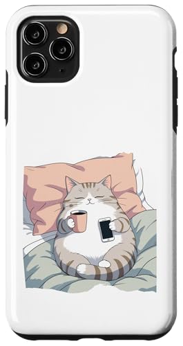 Chiller Katze Hülle für iPhone 11 Pro Max von Sandiegogreen-store.com