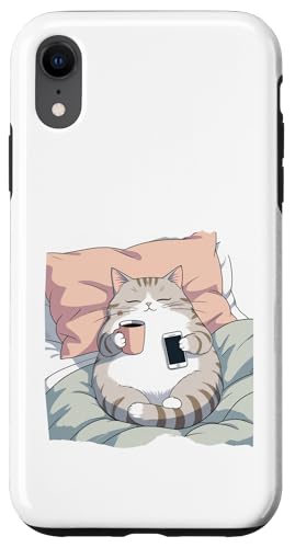 Chiller Katze Hülle für iPhone XR von Sandiegogreen-store.com