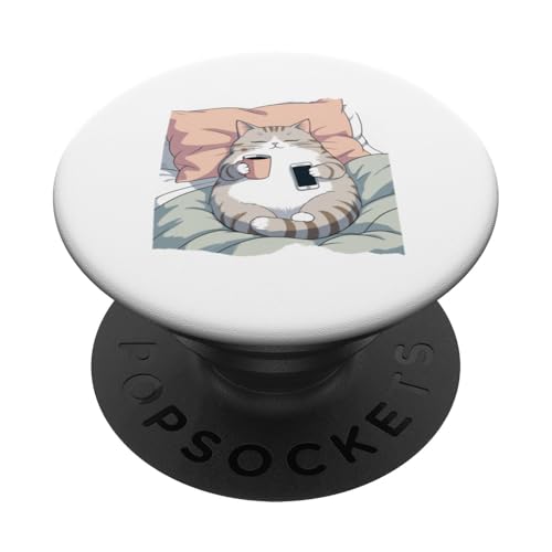 Chiller Katze PopSockets Klebender PopGrip Chiller Katze PopSockets Klebender PopGrip von Sandiegogreen-store.com