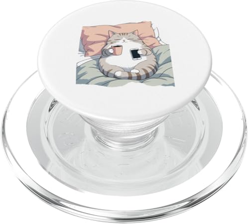 Chiller Katze PopSockets PopGrip für MagSafe von Sandiegogreen-store.com