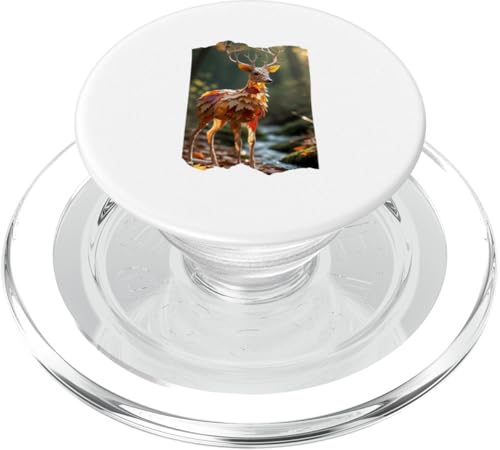 Hirsch aus Blättern PopSockets PopGrip für MagSafe Hirsch aus Blättern PopSockets PopGrip für MagSafe von Sandiegogreen-store.com
