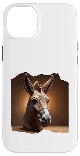 Holz Pferd Hülle für iPhone 14 Plus von Sandiegogreen-store.com