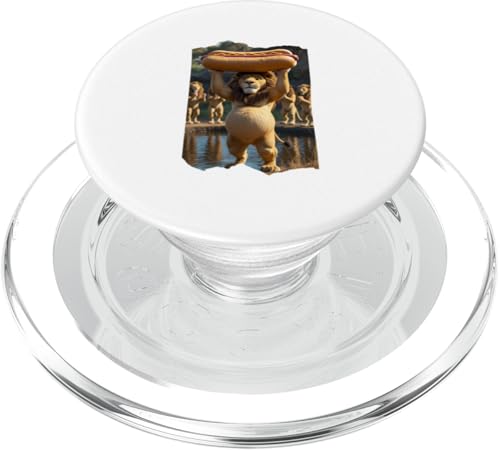 Hotdog Löwe PopSockets PopGrip für MagSafe von Sandiegogreen-store.com