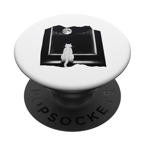 Katze am Fenster PopSockets Klebender PopGrip Katze am Fenster PopSockets Klebender PopGrip von Sandiegogreen-store.com
