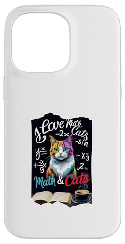 Mathe und Katzen Hülle für iPhone 14 Pro Max von Sandiegogreen-store.com