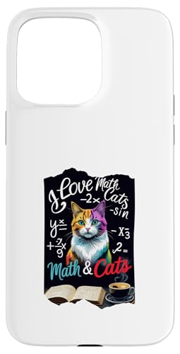 Mathe und Katzen Hülle für iPhone 15 Pro Max von Sandiegogreen-store.com