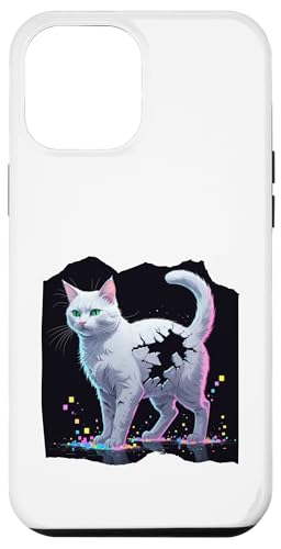 Pixel Katze Hülle für iPhone 12 Pro Max von Sandiegogreen-store.com