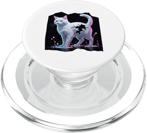 Pixel Katze PopSockets PopGrip für MagSafe von Sandiegogreen-store.com