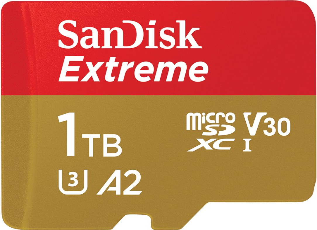 SanDisk Extreme - Flash-Speicherkarte (microSDXC-an-SD-Adapter inbegriffen) - 1TB - A2 / Video Class V30 / UHS-I U3 / Class10 - microSDXC UHS-I (SDSQXAV-1T00-GN6MA) von Sandisk