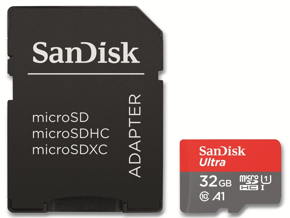 SANDISK microSDHC Speicherkarte Ultra, 32 GB, UHS-I von Sandisk