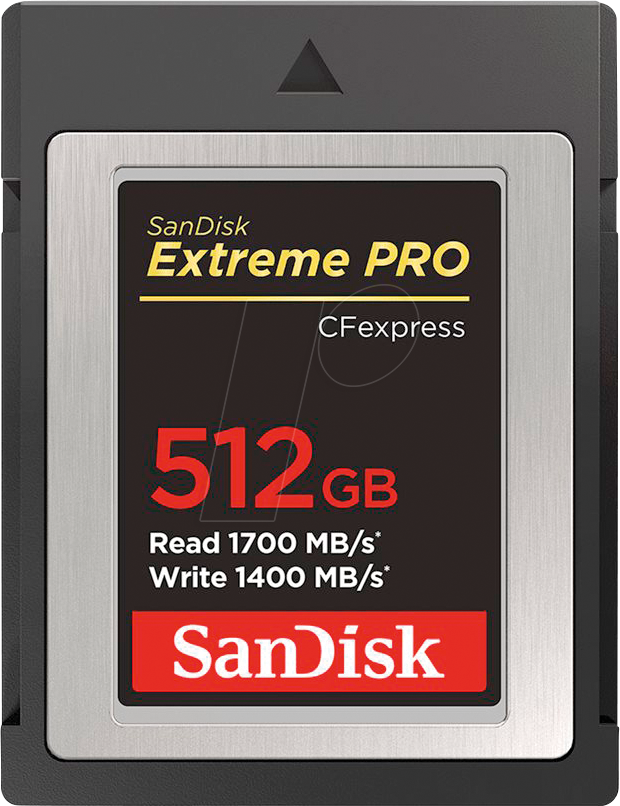 SDCFE-512G-GN4NN - CF Express Speicherkarte 512GB, Extreme Pro, Typ B von Sandisk