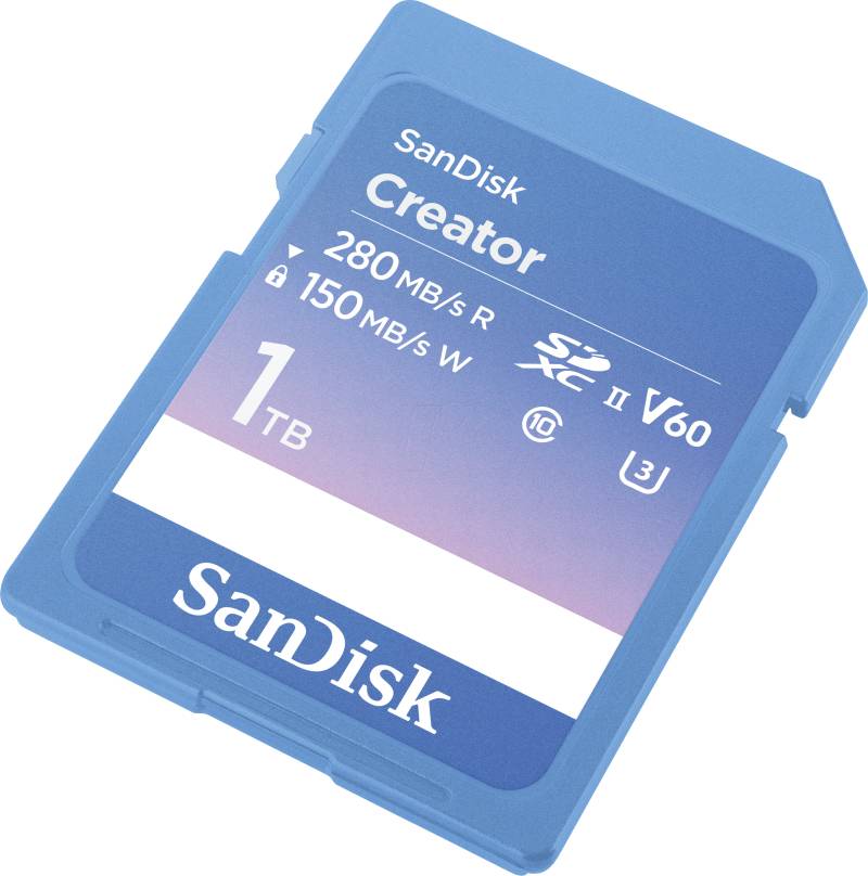 SDSDXEP1T00GNCIS - SDHX-Speicherkarte, Creator SD UHS-II 1TB von Sandisk