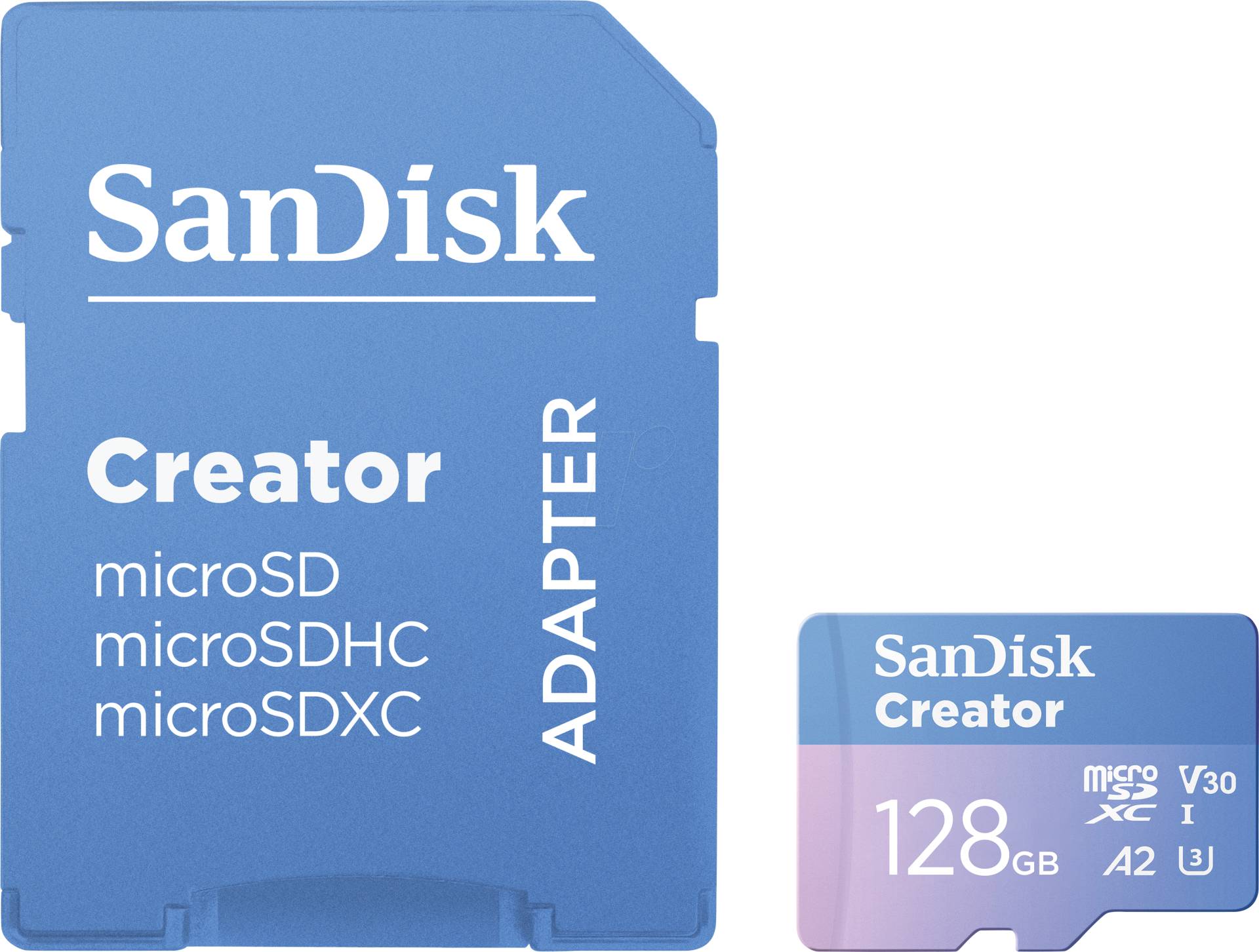 SDSQXAA128GGN6MS - microSDXC-Speicherkarte 128GB, SanDisk Creator SDSQXAA128GGN6MS - microSDXC-Speicherkarte 128GB, SanDisk Creator von Sandisk