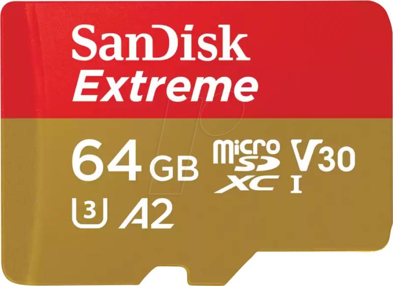 SDSQXAH064GGN6MA - MicroSDHX-Speicherkarte, 64GB von Sandisk