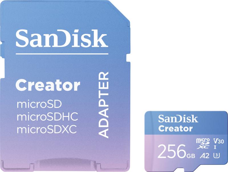 SDSQXAV256GGN6MS - microSDXC-Speicherkarte 256GB, SanDisk Creator von Sandisk