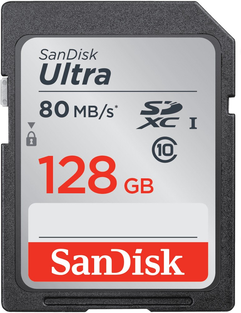 SDXC Ultra Class 10 (128GB) Speicherkarte von Sandisk