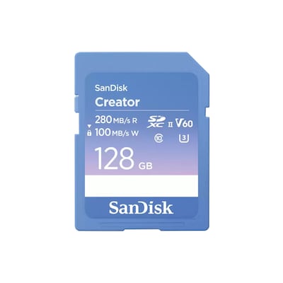 SanDisk Creator 128GB SD-UHS-II-Karte Speicherkarte bis zu 280 MB/s SanDisk Creator 128GB SD-UHS-II-Karte Speicherkarte bis zu 280 MB/s von Sandisk