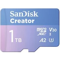 SanDisk Creator microSD-Karte 1TB UHS-I-Speicherkarte bis 190 MB/s SanDisk Creator microSD-Karte 1TB UHS-I-Speicherkarte bis 190 MB/s von Sandisk