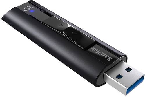 SanDisk Cruzer Extreme Pro USB-Stick 256GB Schwarz SDCZ880-256G-G46 USB 3.2 Gen 2 (USB 3.1) von Sandisk
