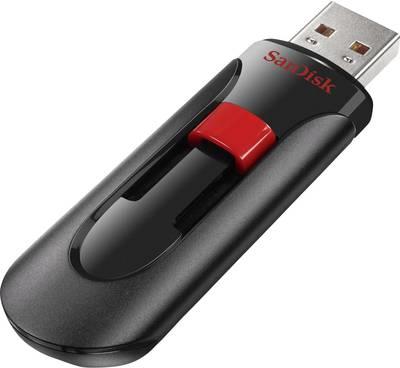 SanDisk Cruzer Glide USB-Stick 256 GB USB Typ-A 2.0 Schwarz - Rot (SDCZ60-256-B35) von Sandisk
