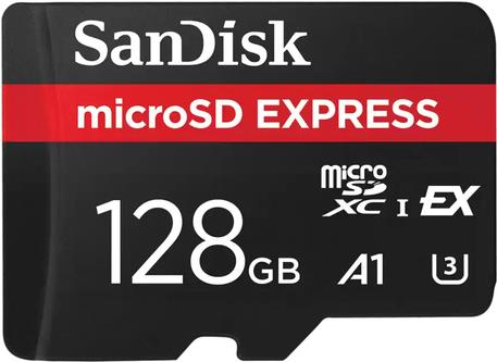 SanDisk Express - Flash-Speicherkarte - 128 GB - microSDXC UHS-I (SDSQXFN-128G-GN4NN) von Sandisk
