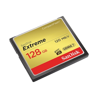 SanDisk Extreme 128 GB CompactFlash Speicherkarte bis zu 120 MB/s von Sandisk