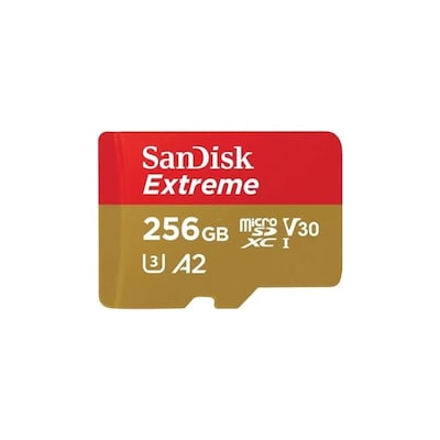 SanDisk Extreme 256 GB microSDXC Speicherkarte Kit (2022) bis 190 MB/s, C10,U3 von Sandisk