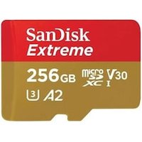 SanDisk Extreme 256 GB microSDXC Speicherkarte Kit (2022) bis 190 MB/s, C10,U3 von Sandisk