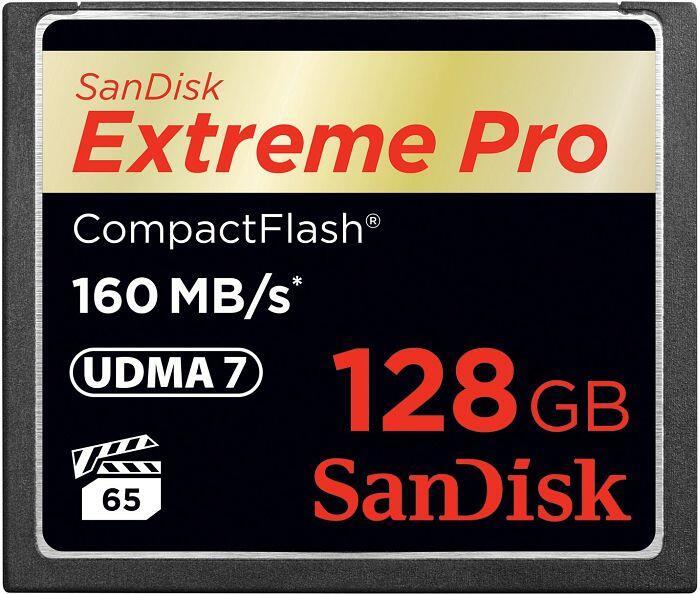 SanDisk Extreme PRO R160/W150 CompactFlash Card 128GB von Sandisk