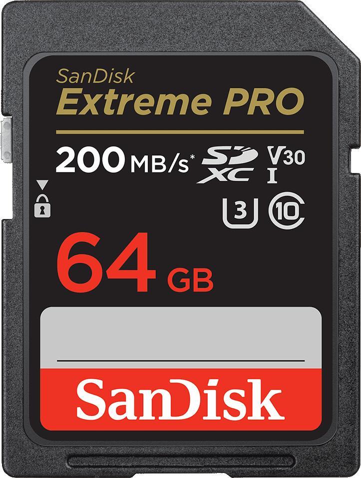 SanDisk Extreme PRO R200/W90 SDXC - 64GB von Sandisk