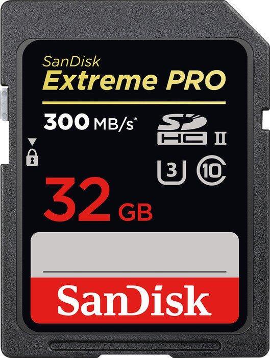SanDisk Extreme PRO R300/W260 SDHC 32GB, UHS-II U3, Class 10 von Sandisk