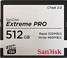 SanDisk Extreme PRO R525/W450 CFast 2.0 CompactFlash Card 512GB von Sandisk