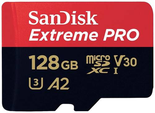 SanDisk Extreme PRO microSDXC-Karte 128GB Class 10 UHS-I stoßsicher, Wasserdicht SanDisk Extreme PRO microSDXC-Karte 128GB Class 10 UHS-I stoßsicher, Wasserdicht von Sandisk