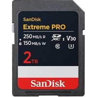 SanDisk Extreme Pro 2 TB SDXC Speicherkarte bis 250 MB/s lesen Class V30 / UHS-I U3 / Class10 von Sandisk