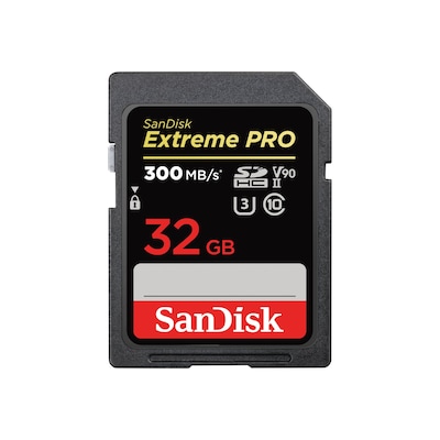 SanDisk Extreme Pro 32 GB SDHC UHS-II-Speicherkarte bis 300 MB/s von Sandisk