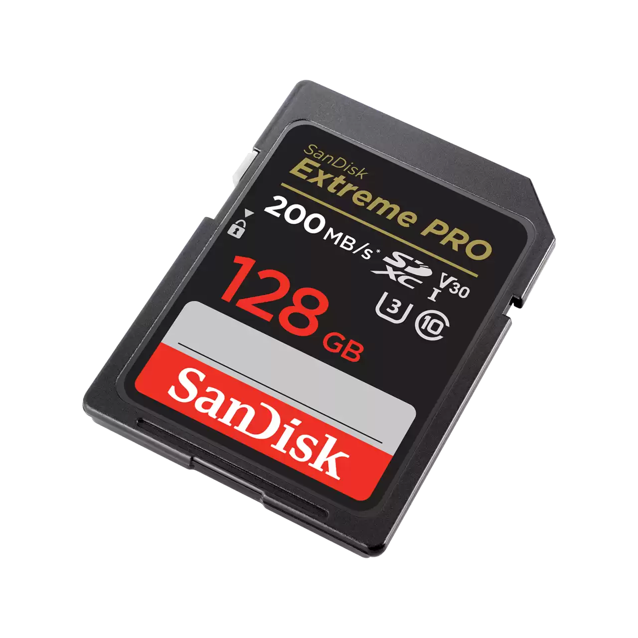 SanDisk Extreme Pro - Flash-Speicherkarte - 128GB - Video Class V30 / UHS-I U3 / Class10 - SDXC UHS-I (SDSDXXD-128G-GN4IN) von Sandisk