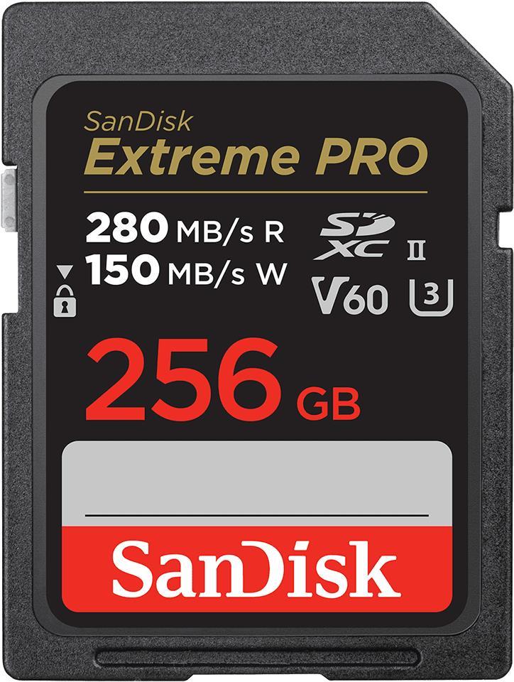 SanDisk Extreme Pro - Flash-Speicherkarte - 256GB - Video Class V60 / UHS-II U3 / Class10 - microSDXC UHS-II (SDSDXEP-256G-GN4IN) von Sandisk