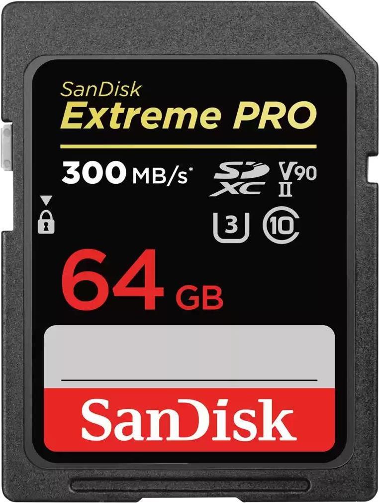 SanDisk Extreme Pro - Flash-Speicherkarte - 64 GB - UHS-II U3 / Class10 - 1733x/2000x - SDXC UHS-II SanDisk Extreme Pro - Flash-Speicherkarte - 64 GB - UHS-II U3 / Class10 - 1733x/2000x - SDXC UHS-II von Sandisk
