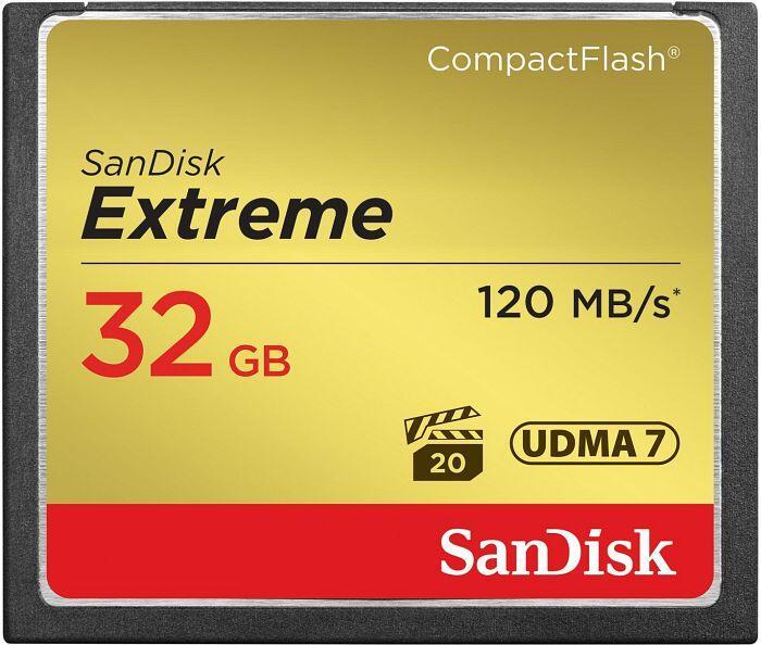 SanDisk Extreme R120/W60 CompactFlash Card 32GB von Sandisk