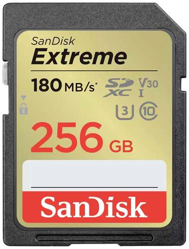 SanDisk Extreme SDXC-Karte 256GB Class 10 UHS-I Wasserdicht von Sandisk