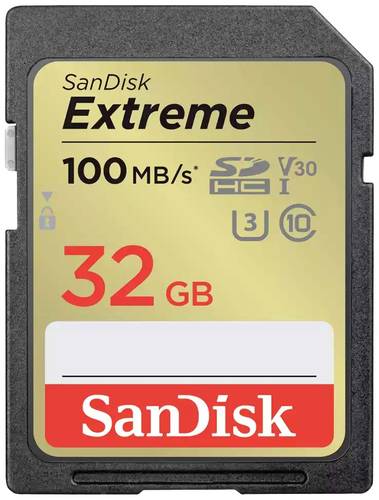 SanDisk Extreme SDXC-Karte 32GB Class 10 UHS-I stoßsicher, Wasserdicht von Sandisk