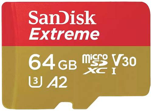 SanDisk Extreme microSDXC-Karte 64GB Class 10 UHS-I stoßsicher, Wasserdicht SanDisk Extreme microSDXC-Karte 64GB Class 10 UHS-I stoßsicher, Wasserdicht von Sandisk
