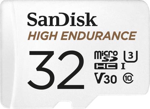 SanDisk High Endurance Monitoring microSDHC-Karte 32GB Class 10, UHS-I, UHS-Class 3, v30 Video Speed von Sandisk